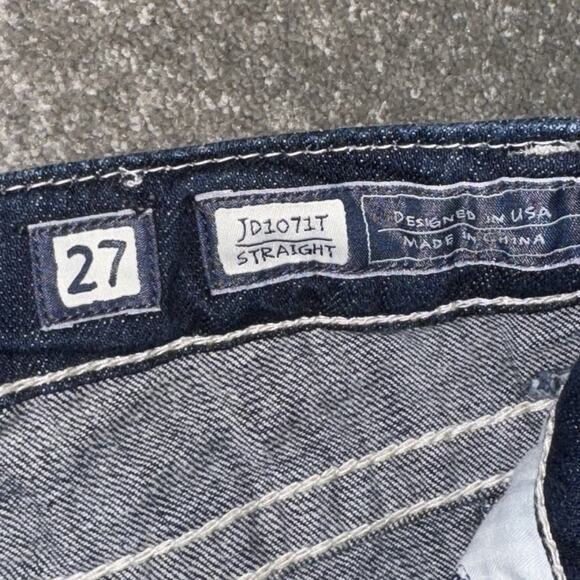 Miss Me Straight Leg Jeans Women’s 27 Blue VTG‎ 23C JD1071T Distressed Stretch - Picture 9 of 14